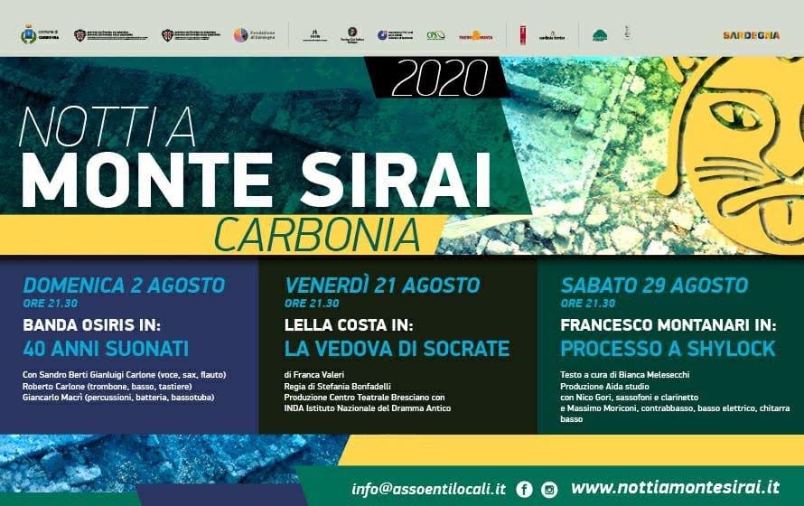 Domenica Sera Si Accendono Le Luci Della Xii Edizione Di Notti A Monte Sirai Con La Banda Osiris E Lo Show 40 Anni Suonati La Provincia Del Sulcis Iglesiente