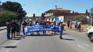 Manifestazione Alcoa a Villamassargia